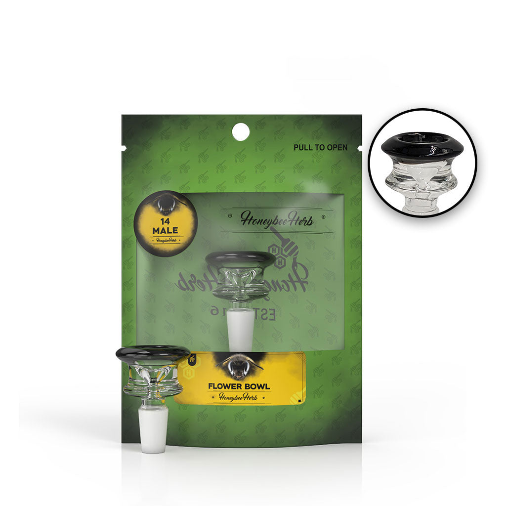 GLASS FLOWER BOWL (FB-3) - Discreet Smoker