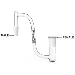 GOOSE NECK GLASS DROP DOWN - Discreet Smoker