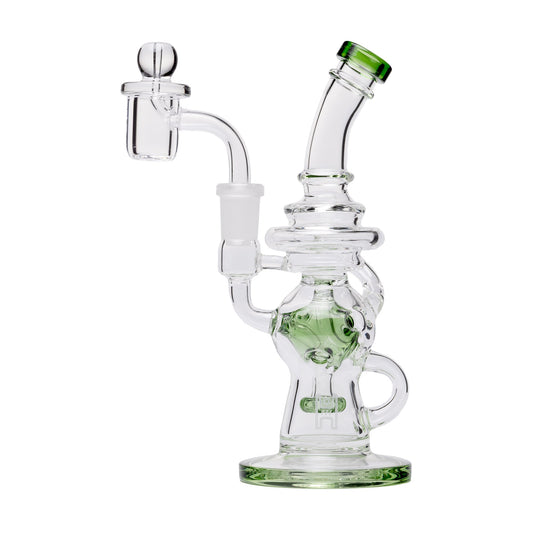 Human Grade 7" Swiss Rig Water Pipe - Discreet Smoker