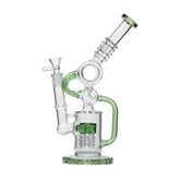 Human Grade Raygun Glass Water Pipe Percolator - Discreet Smoker