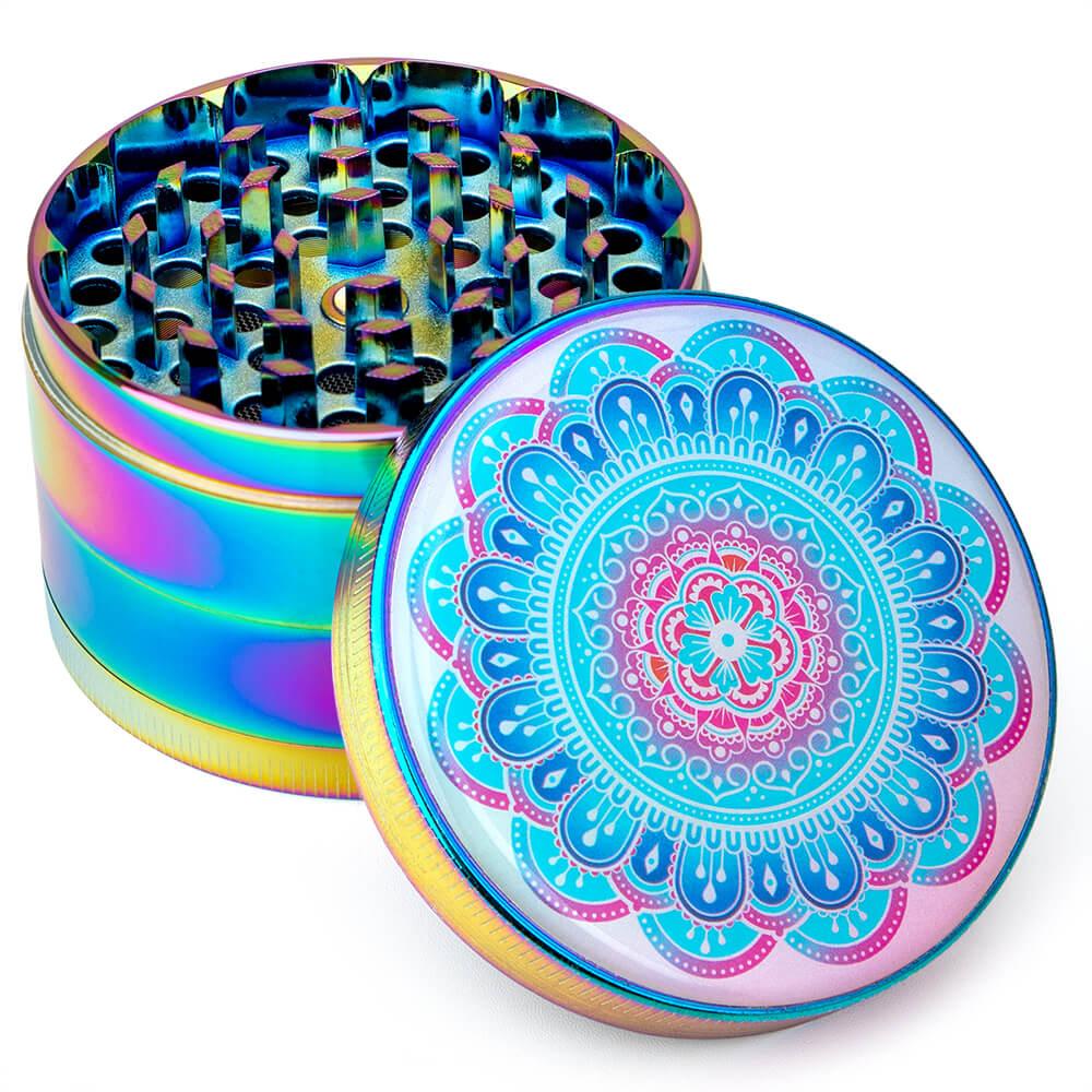 Titanium Grinder Blue - Discreet Smoker