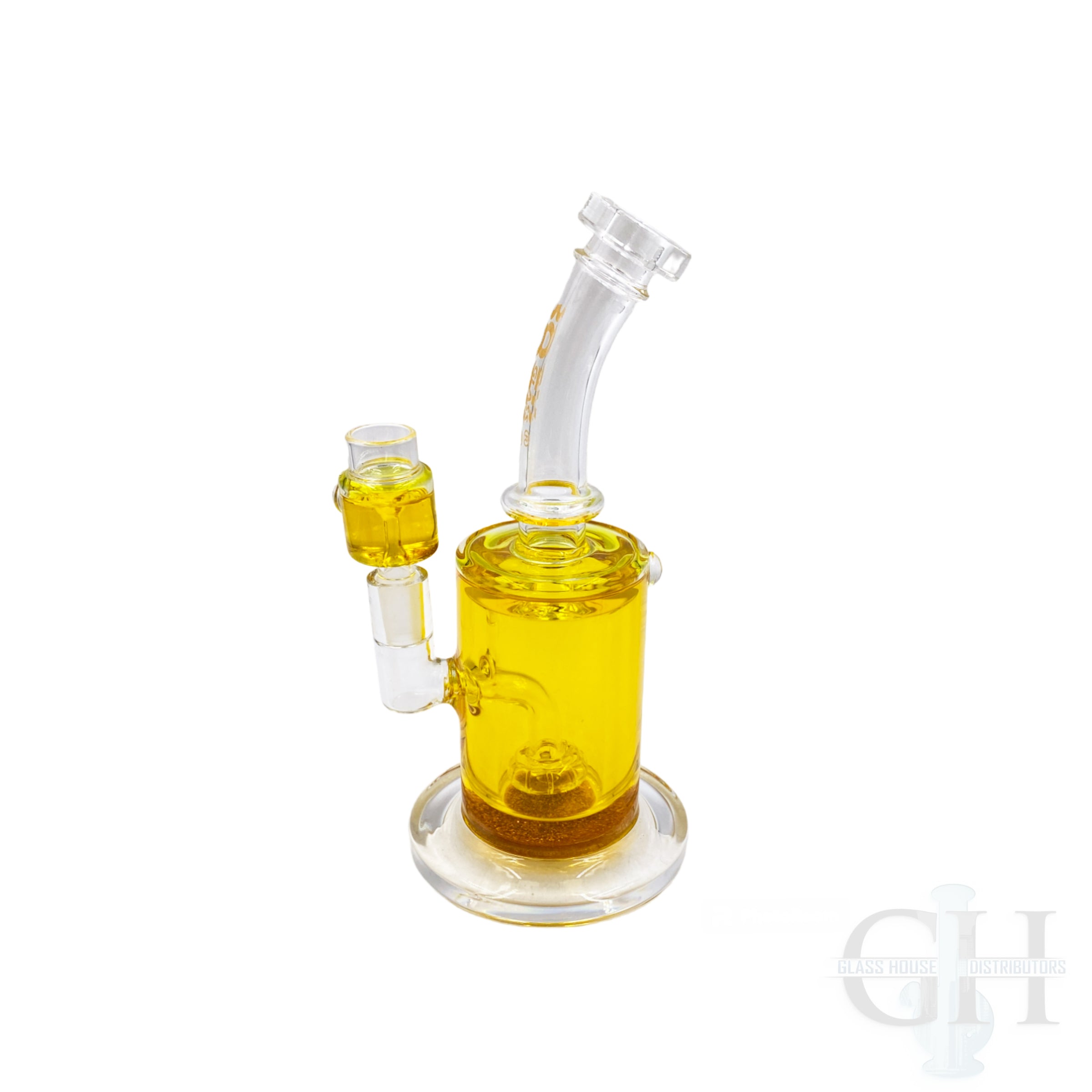 Rock Glass 10" Glycerin Chiller Water Pipe - Discreet Smoker