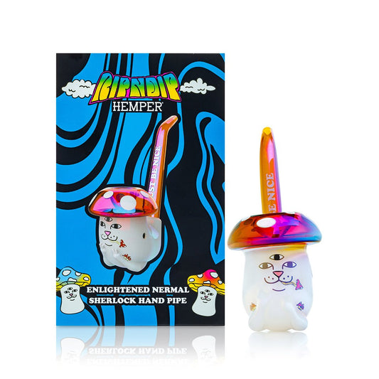 RIPNDIP x HEMPER - Enlightened Nermal Sherlock Pipe - Discreet Smoker