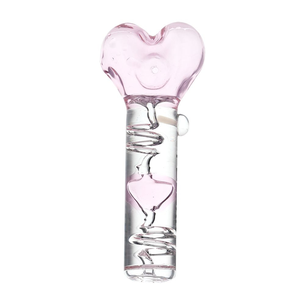 Pulsar Cool Down My Heart Glycerin Glass Hand Pipe - 5.5" - Discreet Smoker