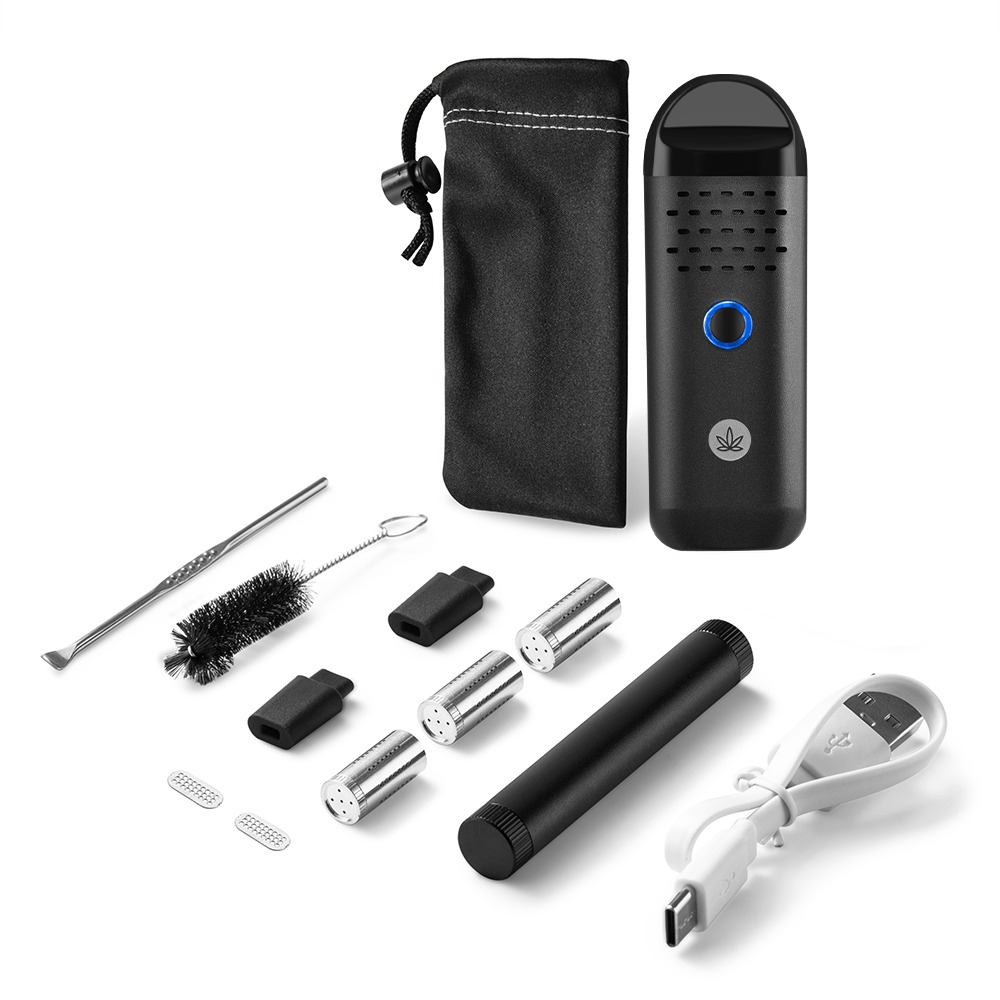 Herby Dry Herb Vaporizer | Carbon Black - Discreet Smoker
