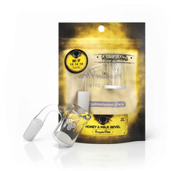 HONEY & MILK BEVEL QUARTZ BANGER - 90° DEGREE | YL - Discreet Smoker