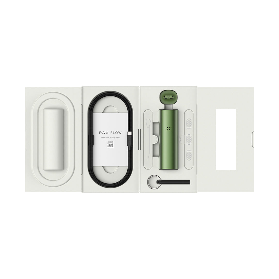 PAX Flow Vaporizer with Grip Sleeve Bundle - Discreet Smoker