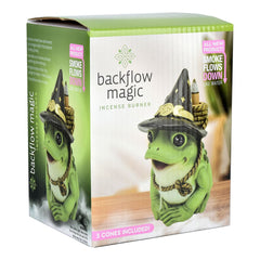 Bewitching Frog Back Flow Incense Burner - 5" - Discreet Smoker