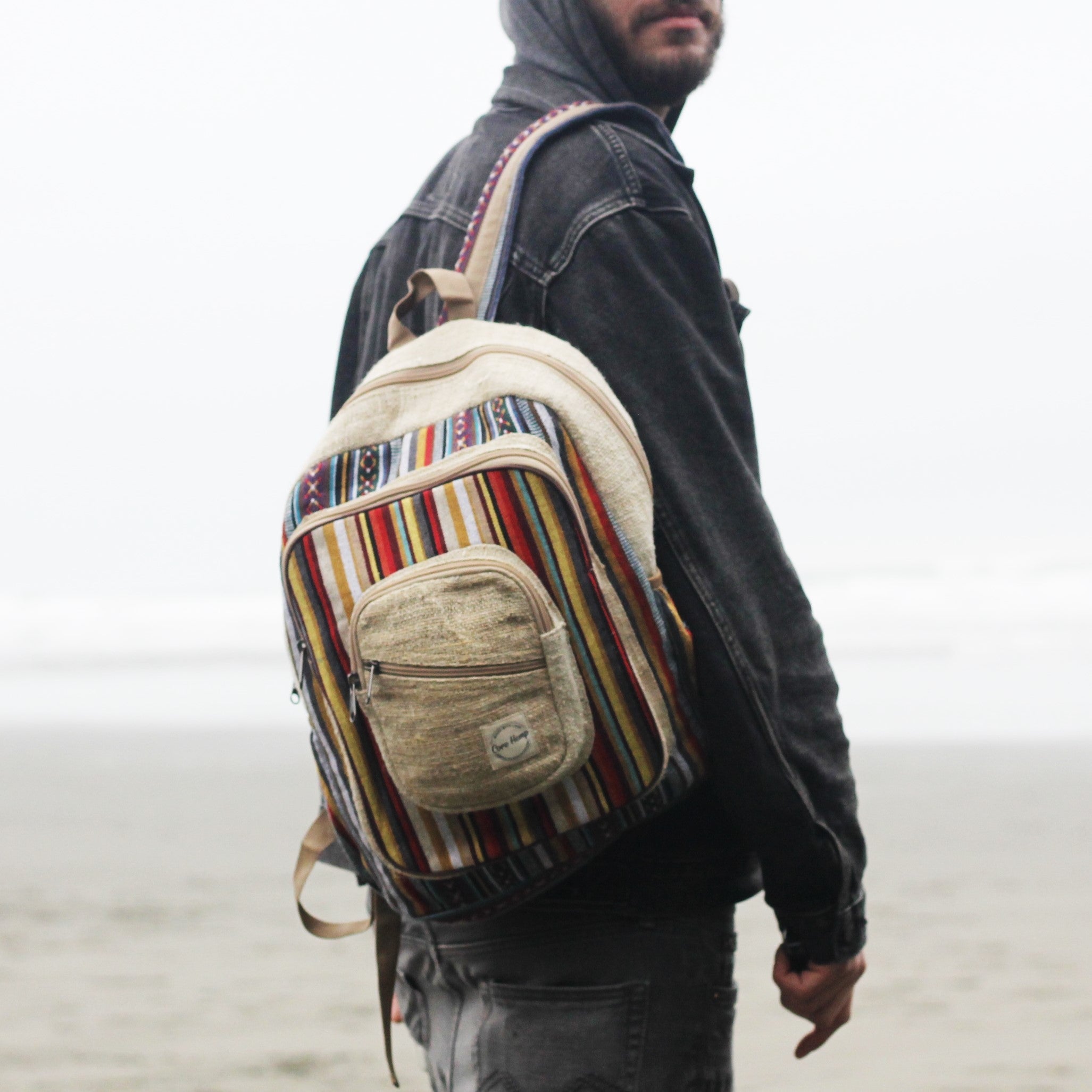 Core Hemp Large Backpack - ॐ Boho - Discreet Smoker