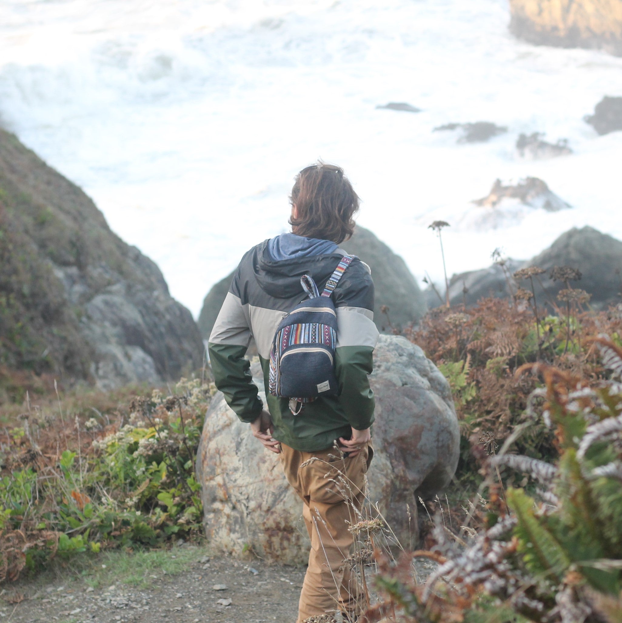 Core Hemp Mini Backpack - Himal Boho - Discreet Smoker