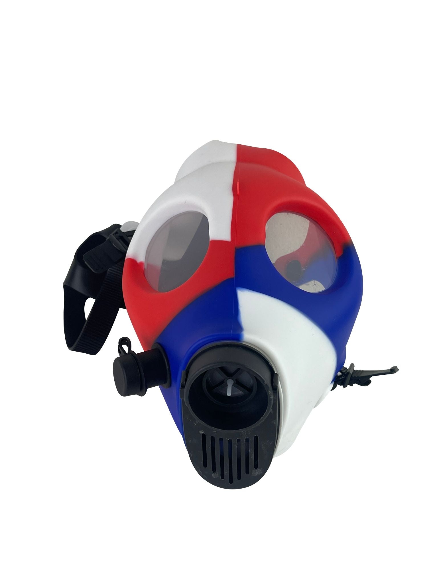 Multi-Colored Silicone Skull Gas Mask Bong - Discreet Smoker