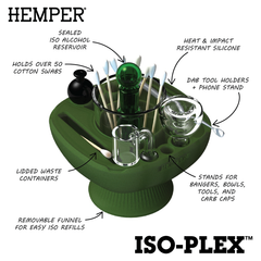 Hemper IsoPlex Concentrate & Cleaning Station – Silicone - Discreet Smoker