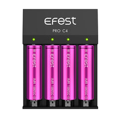 Efest Pro C4 Battery Charger - Discreet Smoker
