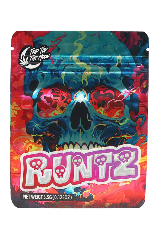 Mylar ⅛ oz Bags – Skull Designs – 50 Pack – Choose Style - Discreet Smoker