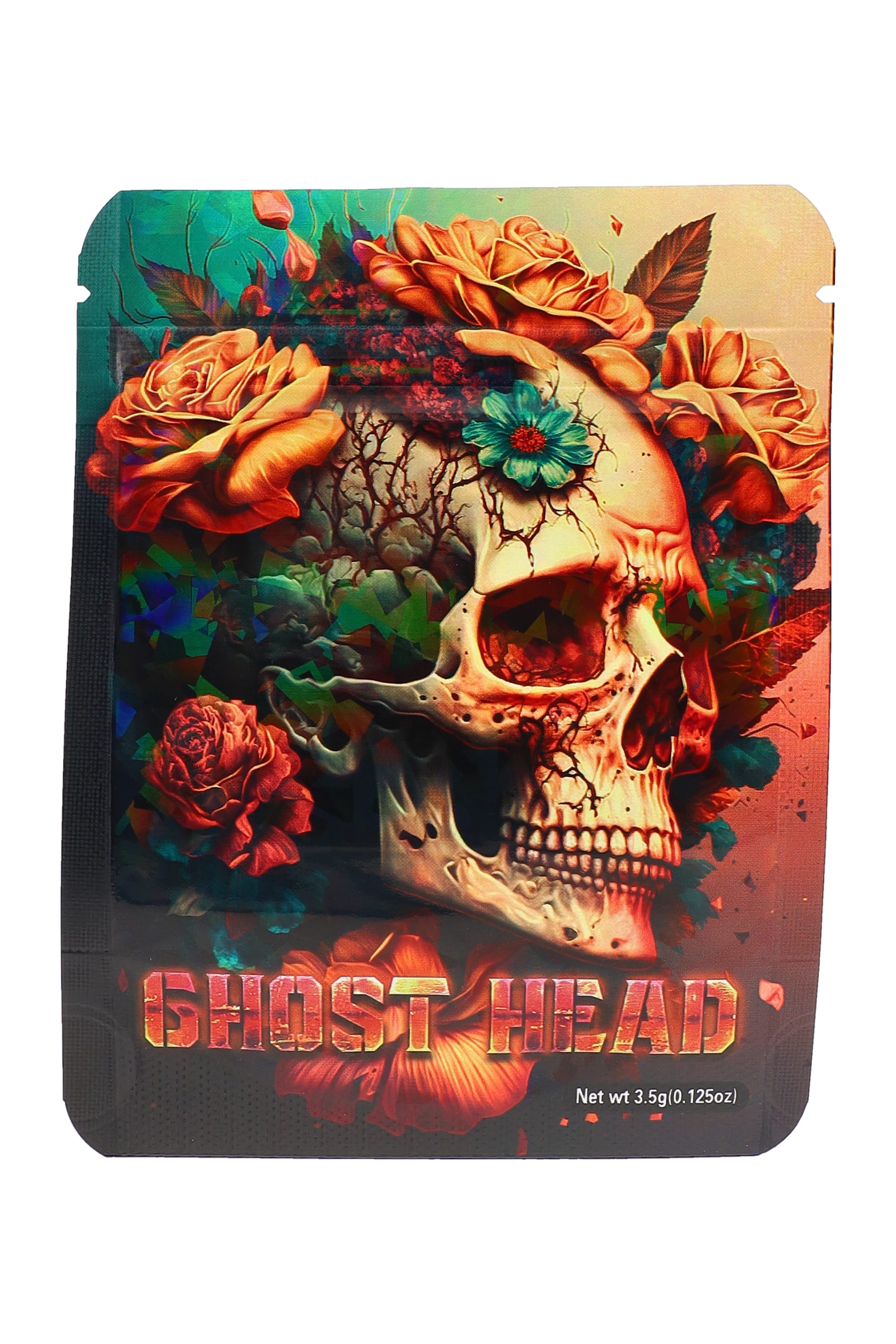Mylar ⅛ oz Bags – Skull Designs – 50 Pack – Choose Style - Discreet Smoker
