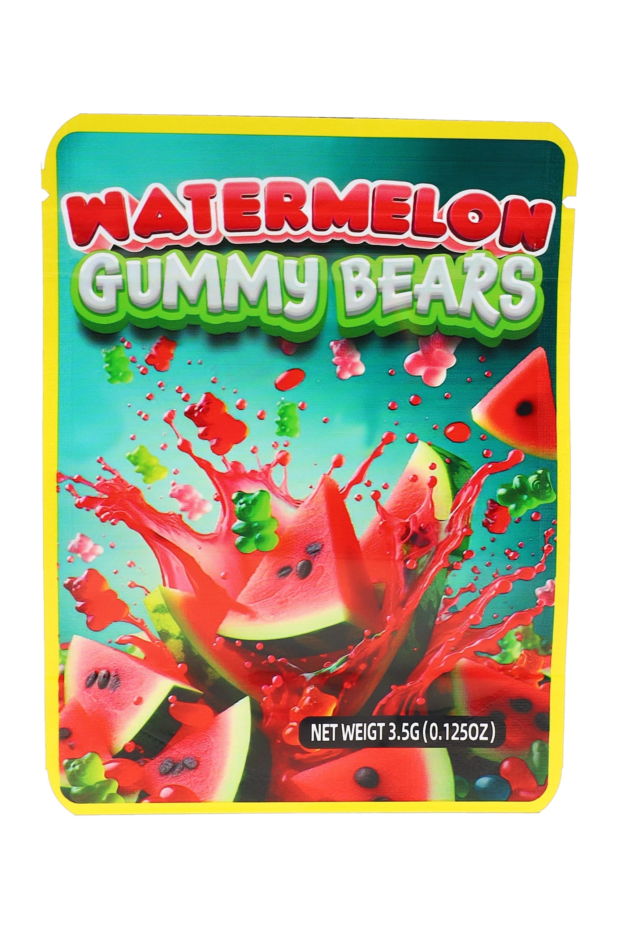 Printed Mylar 3.5 g Bags “Sugary Treats” – Choose Design – 50-Pack - Discreet Smoker