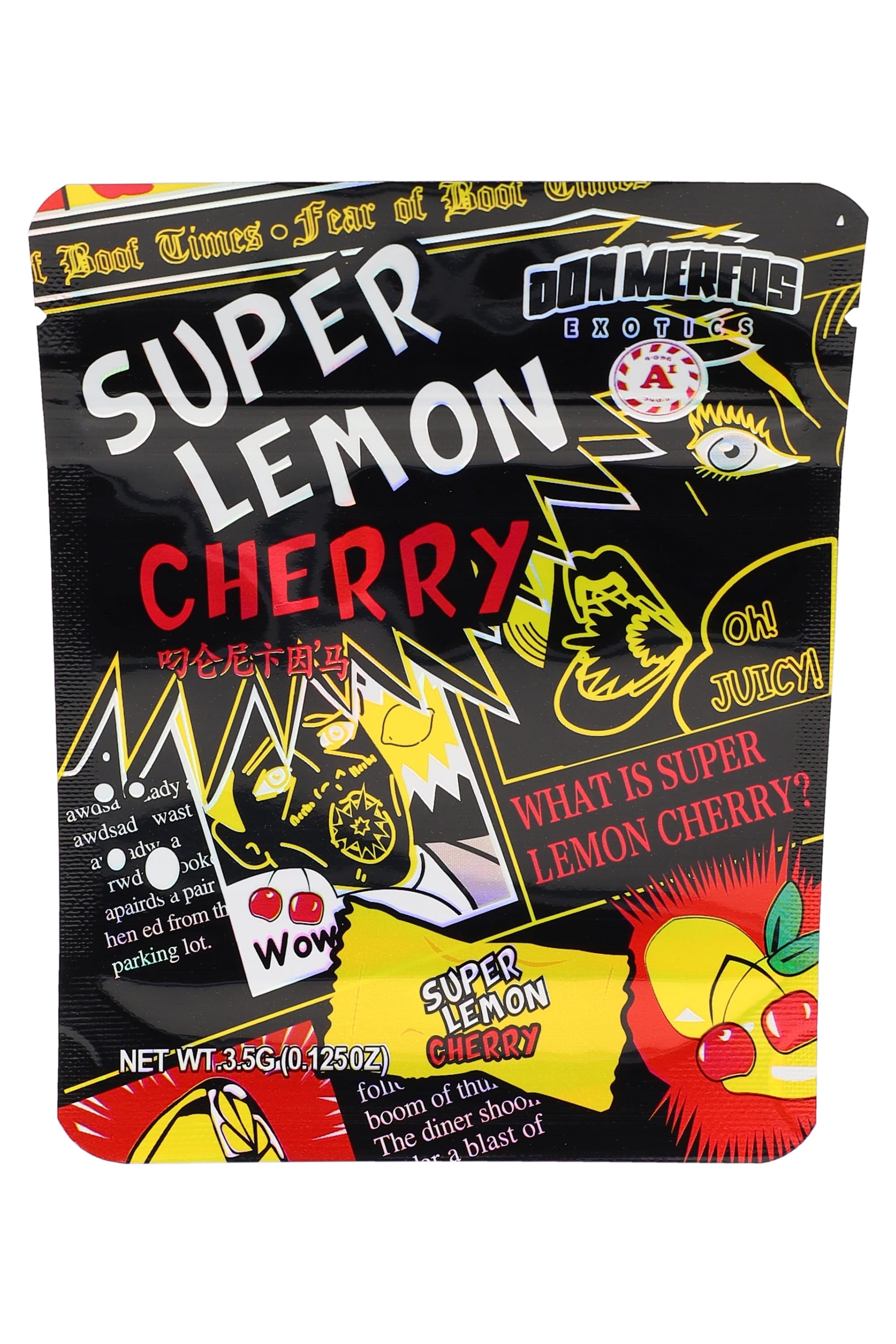 Printed Mylar 3.5 g Bags “Sweet Goodies” – Choose Design – 50-Pack - Discreet Smoker