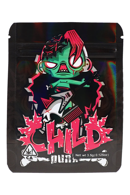 Mylar ⅛ oz Bags – Misfit Designs – 50 Pack – Choose Style - Discreet Smoker