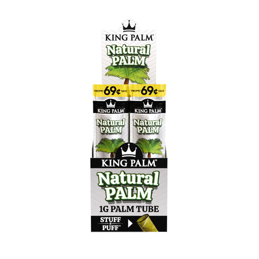 King Palm Flavored Mini 1pk Leaf Tubes – Pre-Priced $0.69 - 30ct - Discreet Smoker