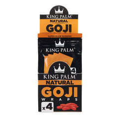 King Palm 4pk Goji Wraps 15ct Display - Discreet Smoker