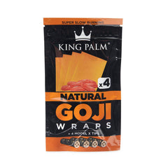 King Palm 4pk Goji Wraps 15ct Display - Discreet Smoker