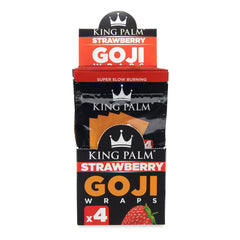 King Palm 4pk Goji Wraps 15ct Display - Discreet Smoker