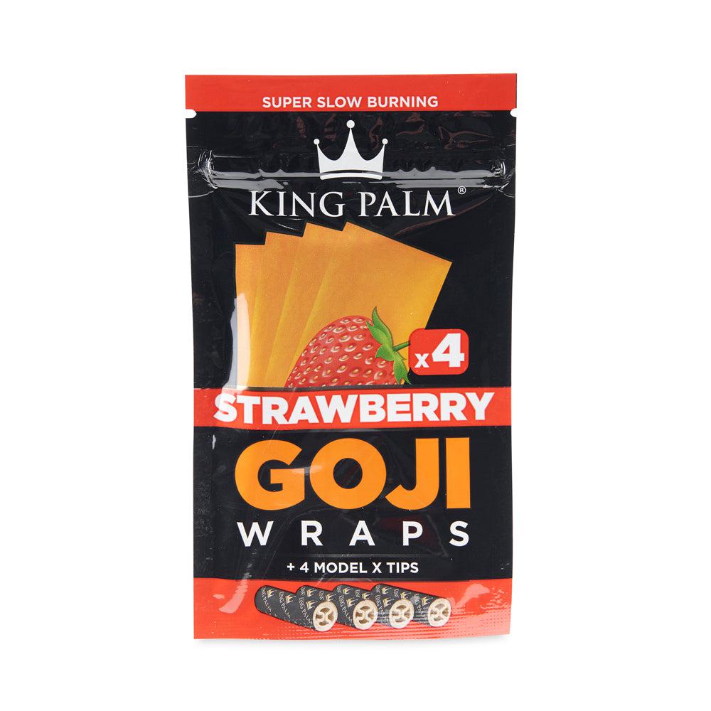 King Palm 4pk Goji Wraps 15ct Display - Discreet Smoker