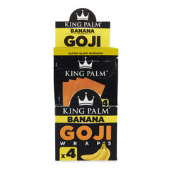 King Palm 4pk Goji Wraps 15ct Display - Discreet Smoker