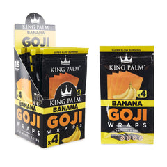 King Palm 4pk Goji Wraps 15ct Display - Discreet Smoker