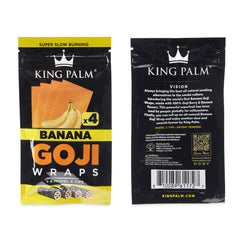 King Palm 4pk Goji Wraps 15ct Display - Discreet Smoker