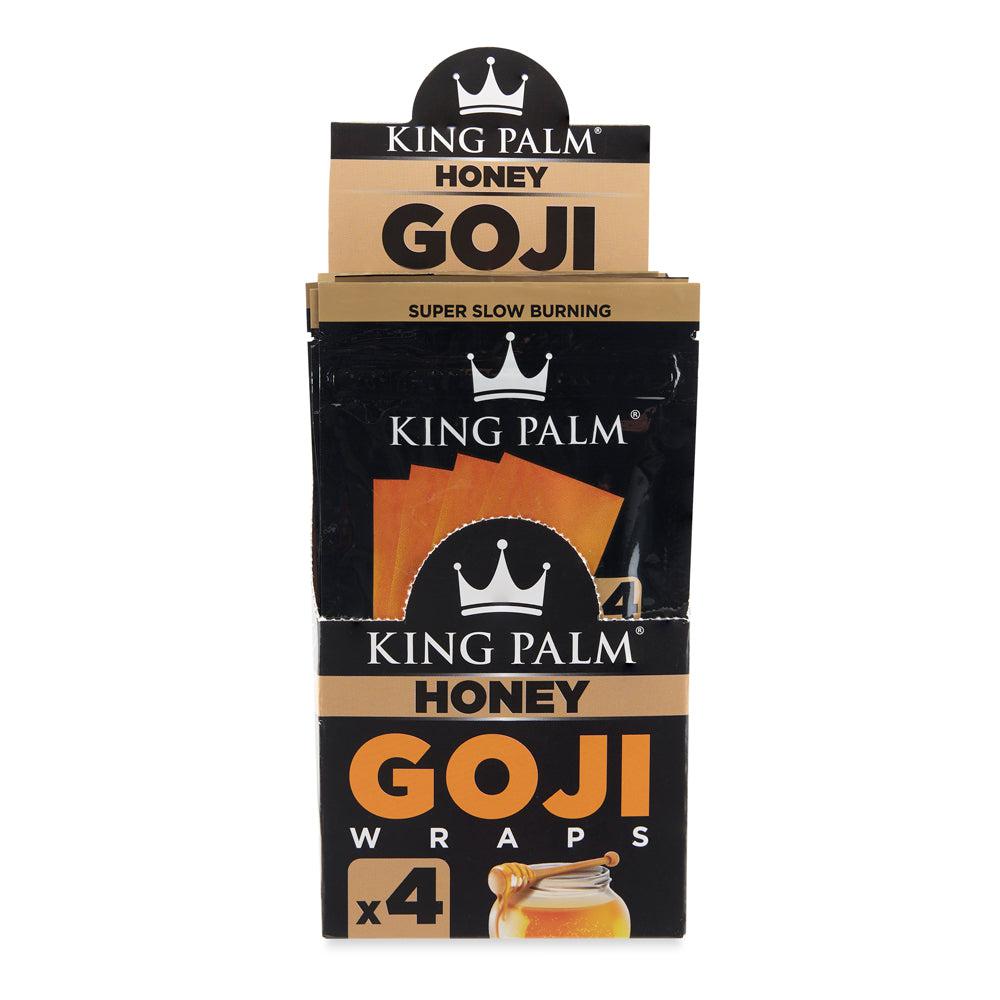 King Palm 4pk Goji Wraps 15ct Display - Discreet Smoker