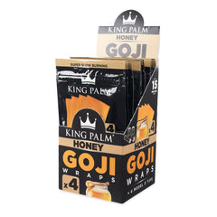 King Palm 4pk Goji Wraps 15ct Display - Discreet Smoker