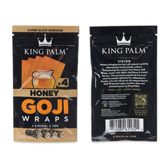King Palm 4pk Goji Wraps 15ct Display - Discreet Smoker