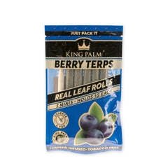 King Palm Berry Terps Mini Flavor Pre Rolled Leaf Tubes - 5 Pack - Discreet Smoker