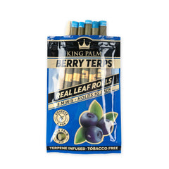 King Palm Berry Terps Mini Flavor Pre Rolled Leaf Tubes - 5 Pack - Discreet Smoker