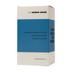 Human Grade Stubby Klein Glass Recycler Rig Water Pipe - Discreet Smoker