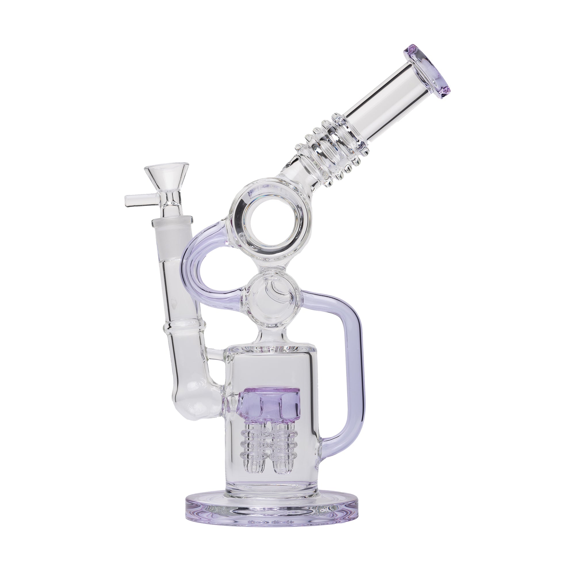 Human Grade Raygun Glass Water Pipe Percolator - Discreet Smoker