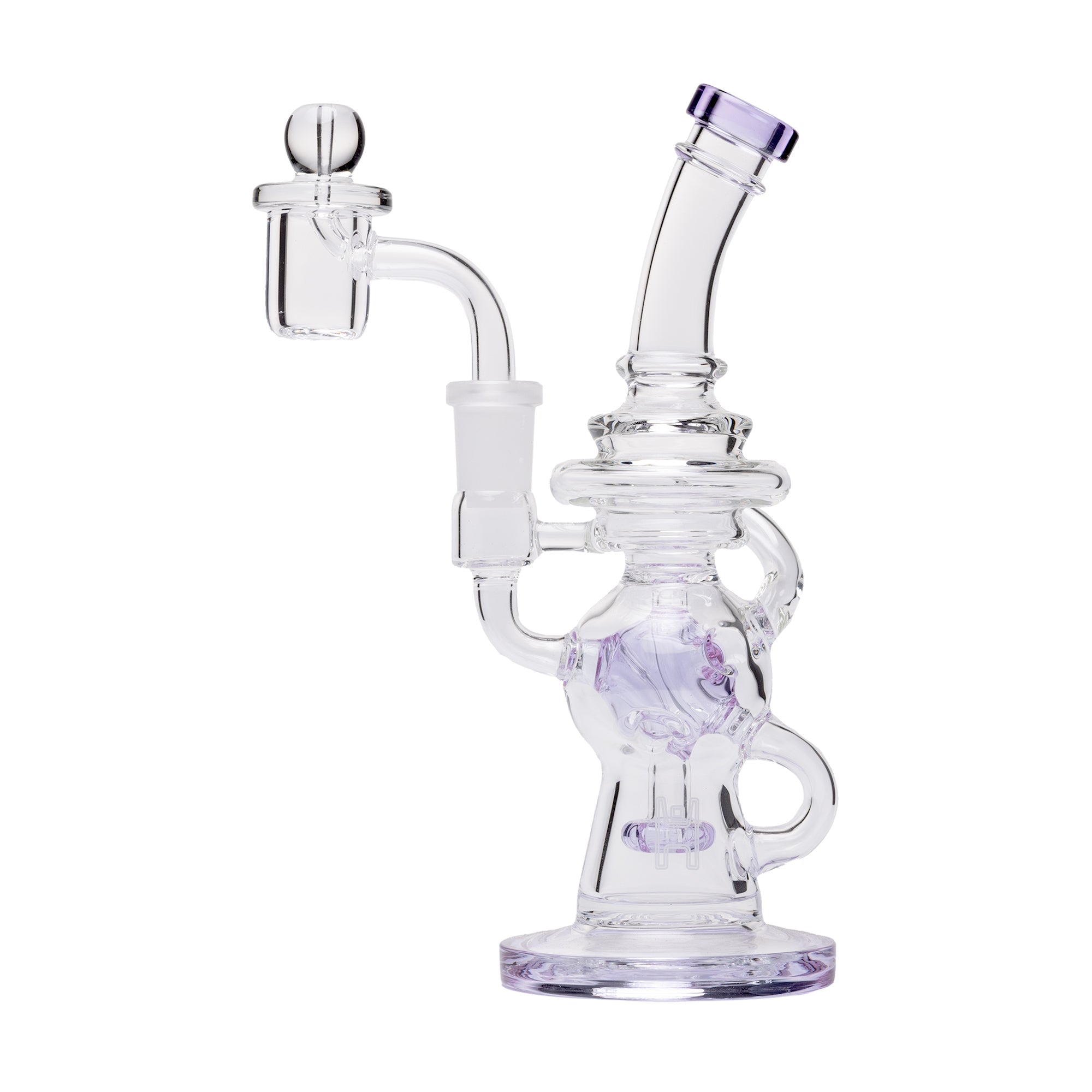 Human Grade 7" Swiss Rig Water Pipe - Discreet Smoker