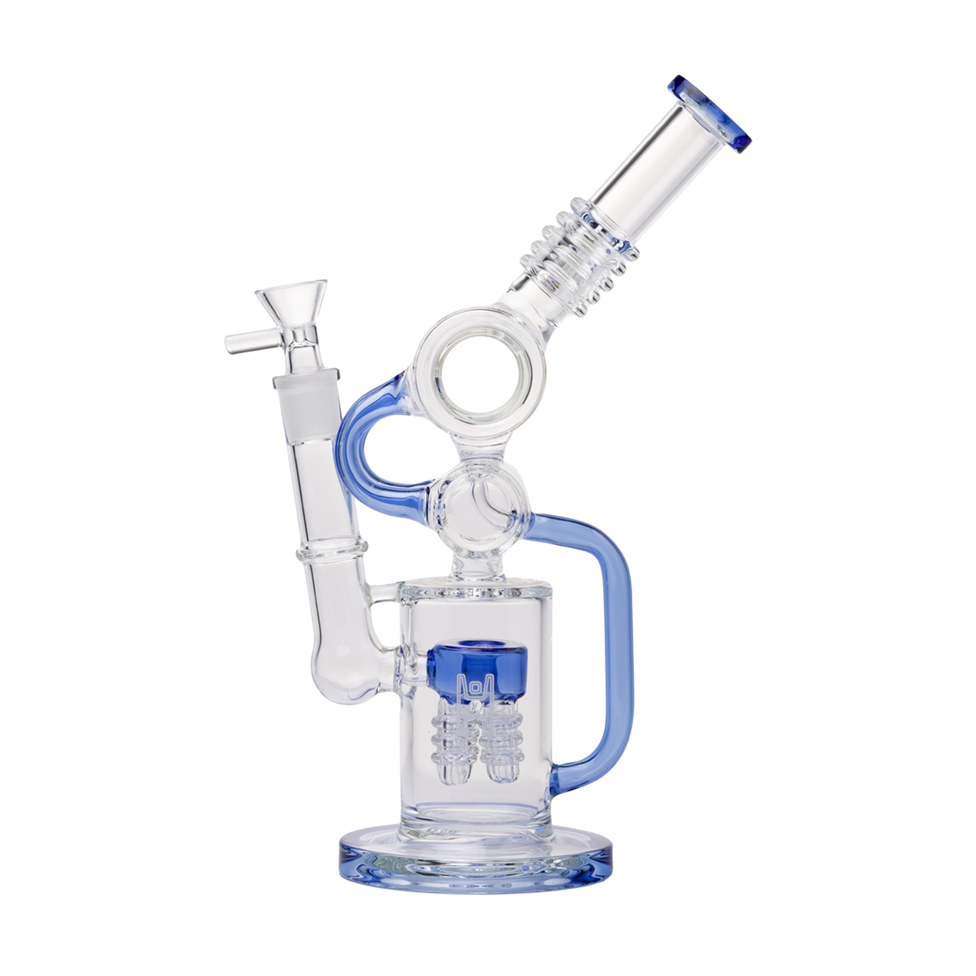 Human Grade Raygun Glass Water Pipe Percolator - Discreet Smoker