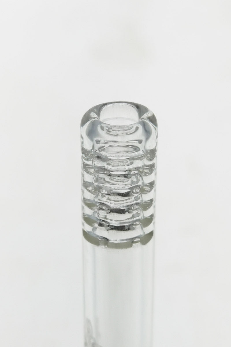 TAG - 14/10MM 6 Row x 2 (36 Hole) Open End Gridded Super Slit Downstem - Discreet Smoker