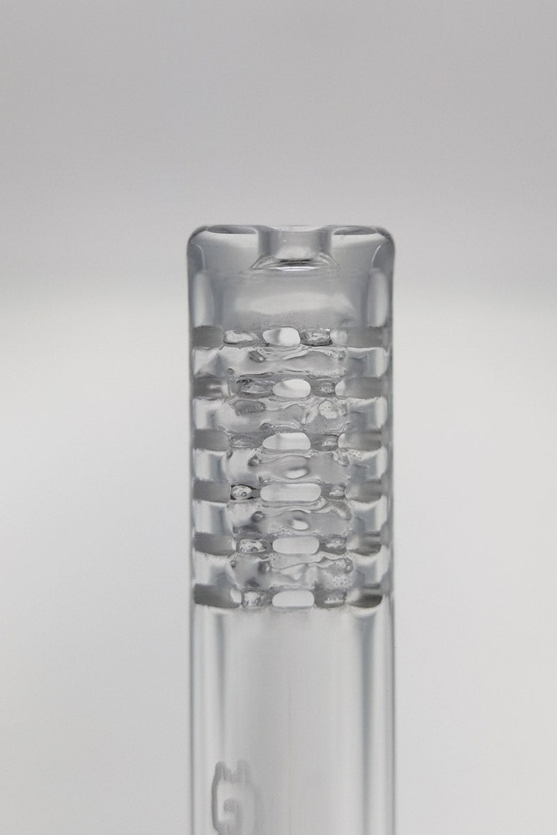 TAG - 14/10MM 6 Row x 2 (36 Hole) Open End Gridded Super Slit Downstem - Discreet Smoker