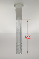 TAG - 14/10MM 6 Row x 2 (36 Hole) Open End Gridded Super Slit Downstem - Discreet Smoker