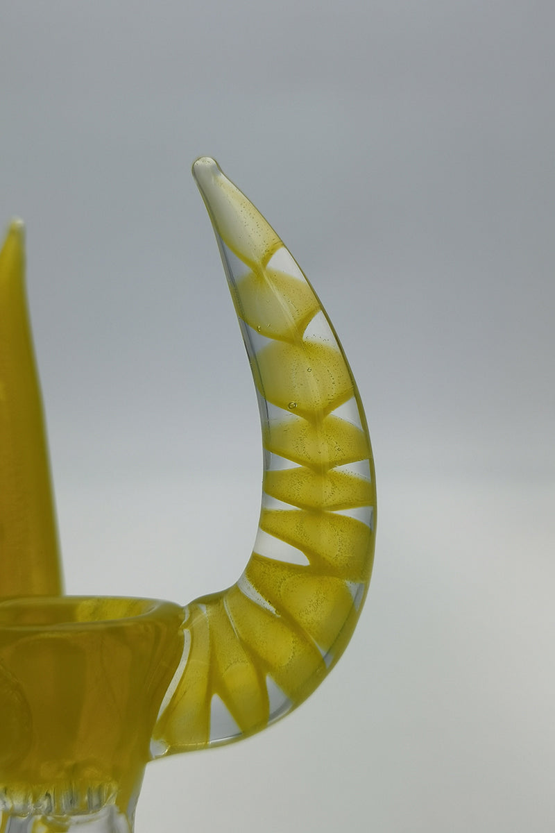 TAG - 4 Hole Disc Screen Slide with Inverted Triple Horn Handle - Discreet Smoker