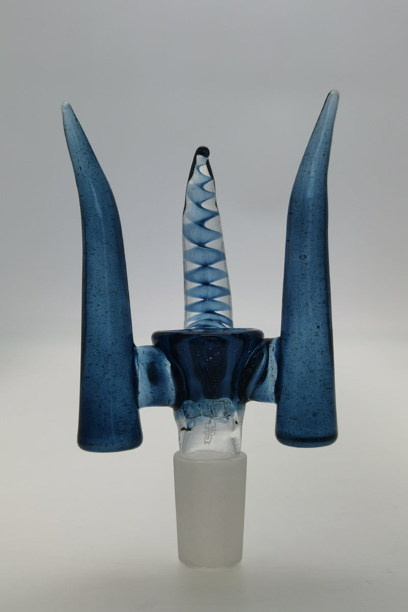 TAG - 4 Hole Disc Screen Slide with Inverted Triple Horn Handle - Discreet Smoker