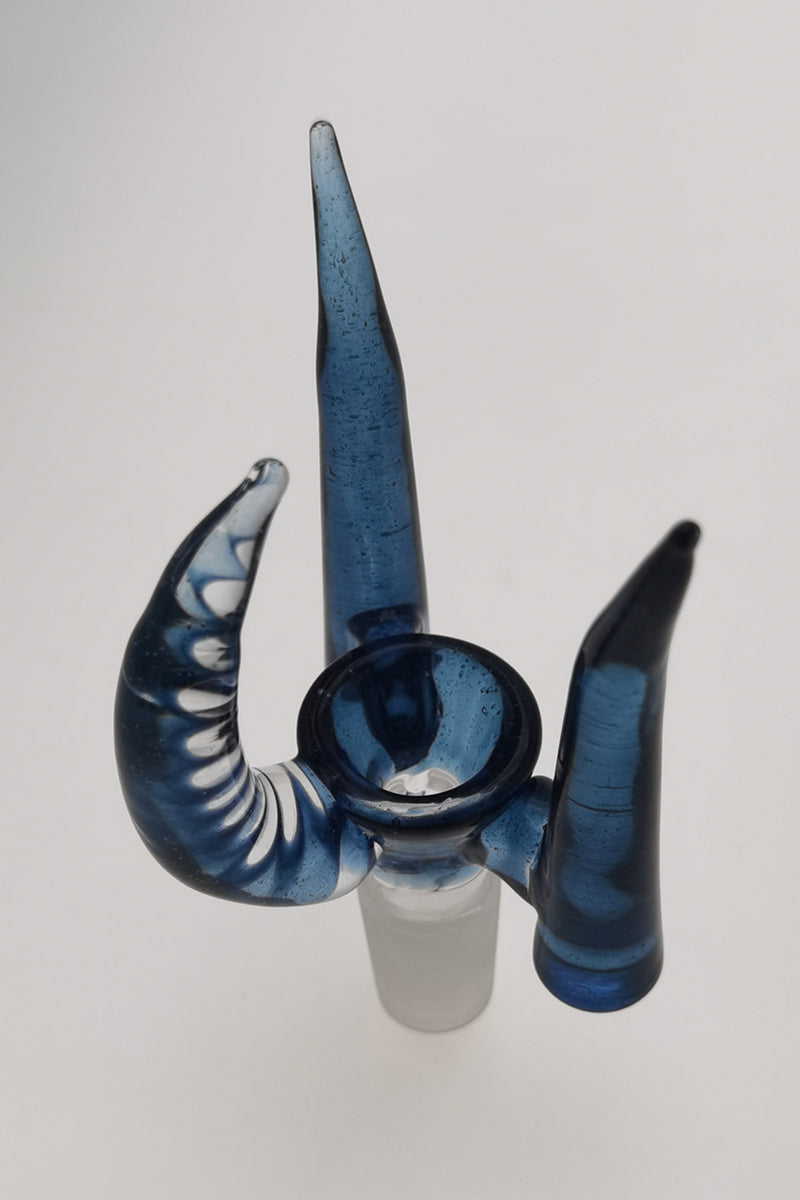 TAG - 4 Hole Disc Screen Slide with Inverted Triple Horn Handle - Discreet Smoker