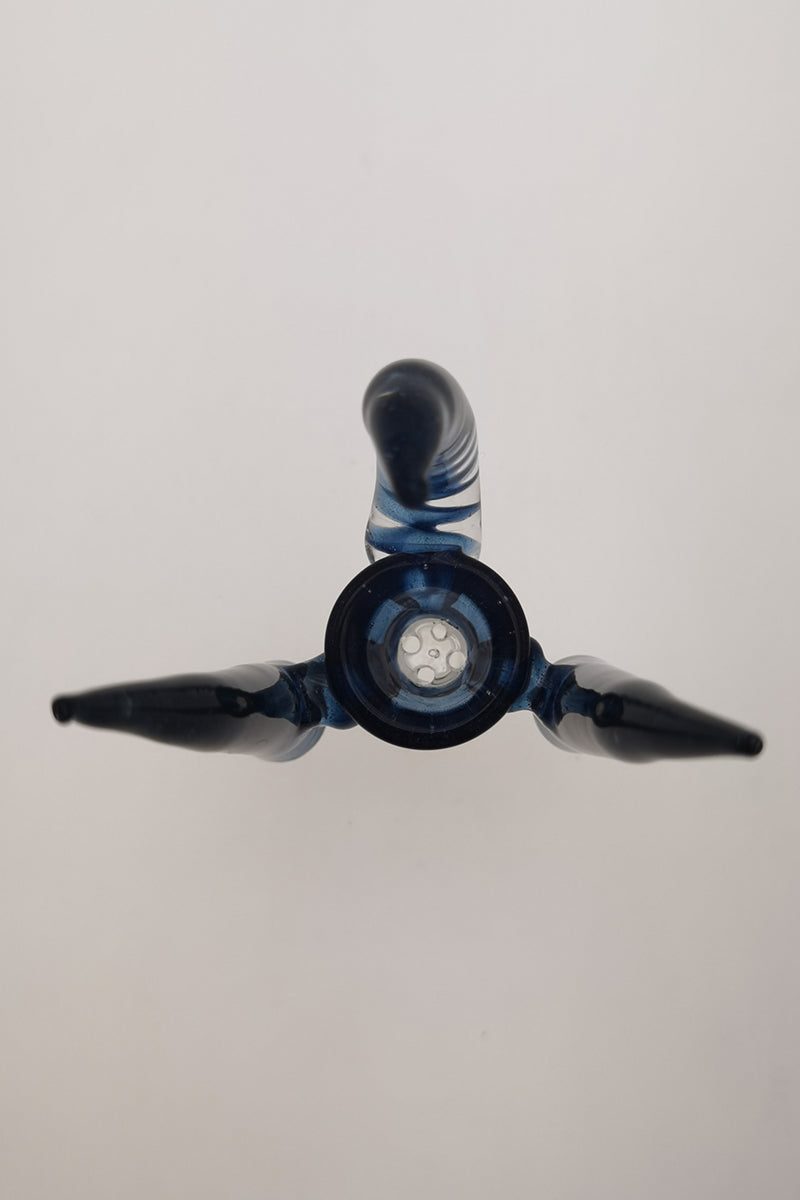 TAG - 4 Hole Disc Screen Slide with Inverted Triple Horn Handle - Discreet Smoker