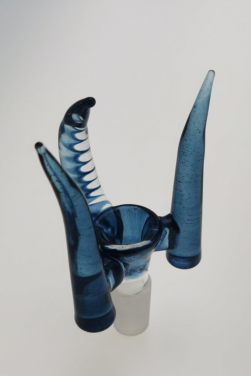 TAG - 4 Hole Disc Screen Slide with Inverted Triple Horn Handle - Discreet Smoker