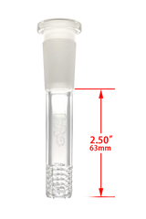 TAG - 18/14MM 6 Row x 3 (54 Hole) Open End Gridded Super Slit Downstem (5.50") - Discreet Smoker