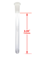 TAG - 18/14MM Closed End Rounded Super Slit Showerhead Downstem - Discreet Smoker