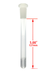 TAG - 18/14MM Closed End Rounded Super Slit Showerhead Downstem - Discreet Smoker